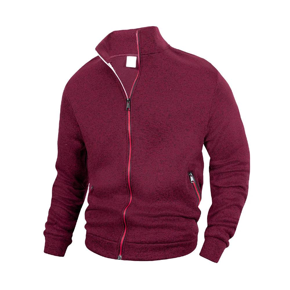 Men's Casual Stand Collar Zipper Jacket - Spring & Autumn Windbreaker - Buy Center US