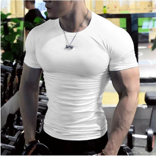 Summer Men’s Compression T-Shirt - Breathable, Quick-Dry Casual Top - Buy Center US