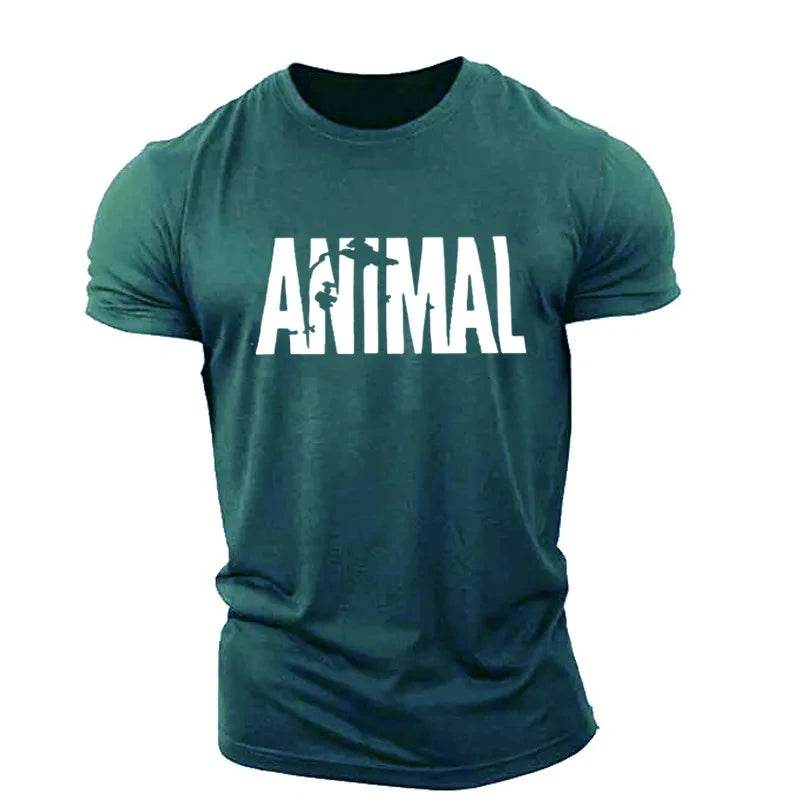 Animal Letter Graphic T-Shirt for Men and Women - Casual Oversized Style - Buy Center US