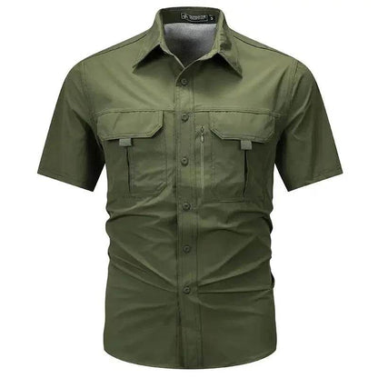Wolf Inheritance Men's Tactical Short Sleeve Shirt - Quick Dry & Breathable - Buy Center US