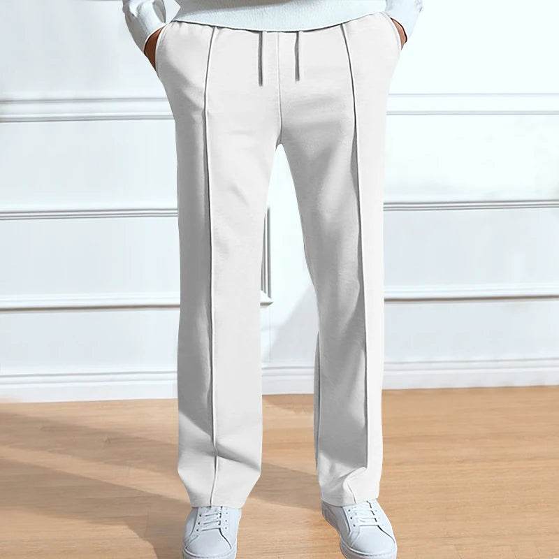 2024 Men's Casual Solid Color Pants - Lightweight Loose Fit Style - Buy Center US
