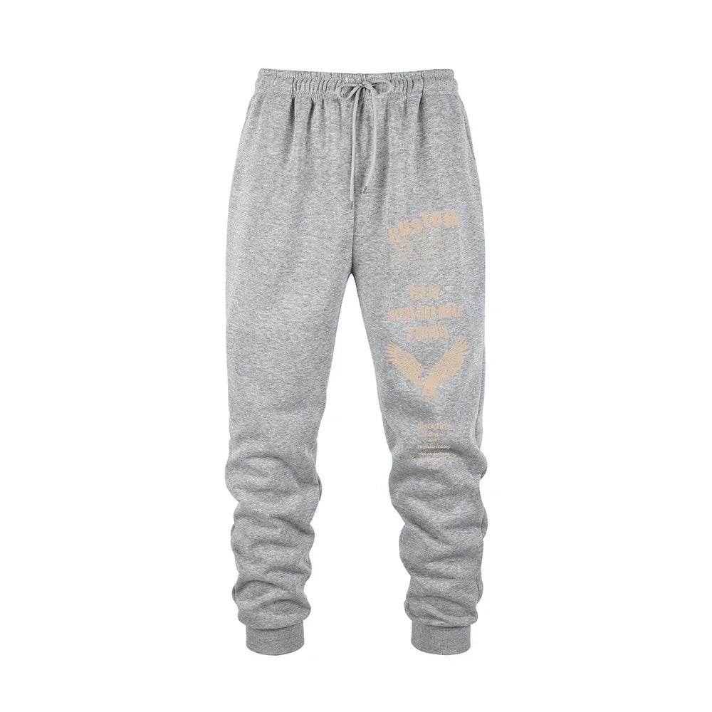 Autumn Men's Sweatpants - Lightweight Jogger Pants with Drawstring Closure - Buy Center US