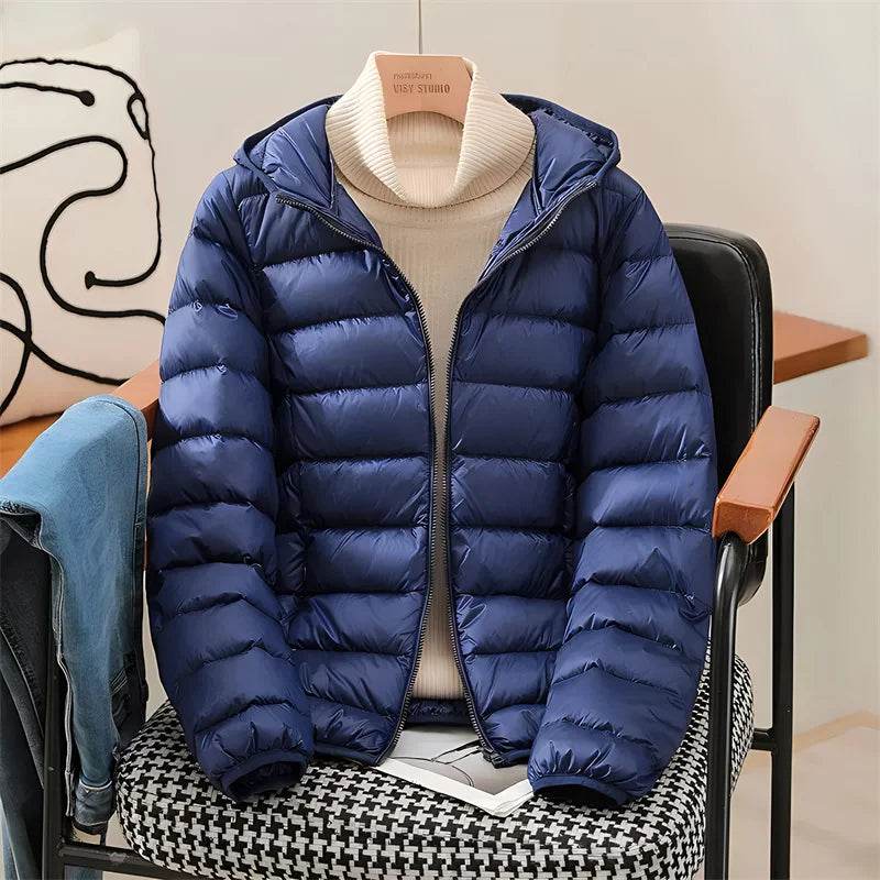 2024 Women's Hooded Puffer Jacket - Ultra Lightweight & Packable - Buy Center US