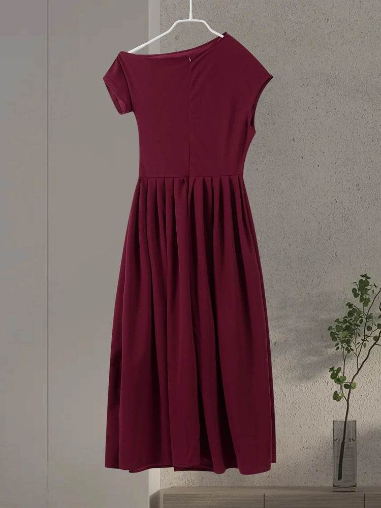 Elegant Long Dress for Women - Sleeveless A-Line Spring Fashion - Buy Center US