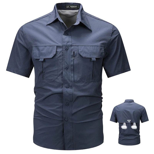 Wolf Inheritance Men's Tactical Short Sleeve Shirt - Quick Dry & Breathable - Buy Center US
