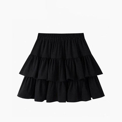 GIDYQ Women's A-Line Pleated Skirt - Summer Ruffle Mini Style - Buy Center US