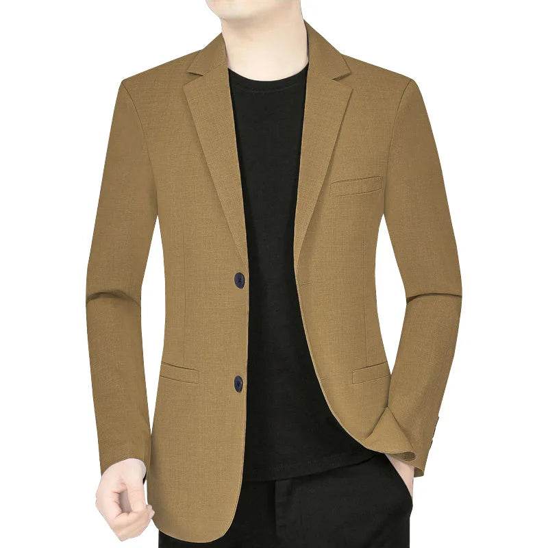 New Summer Men's Slim Blazer Jacket - Casual Business Suit for All Occasions - Buy Center US
