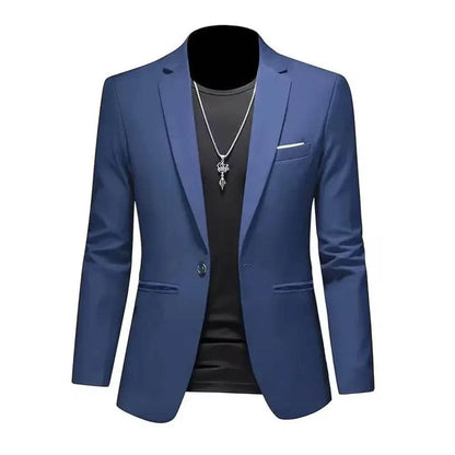 King Billion Men's Casual Business Suit Jacket - Slim Fit, Single Button - Buy Center US
