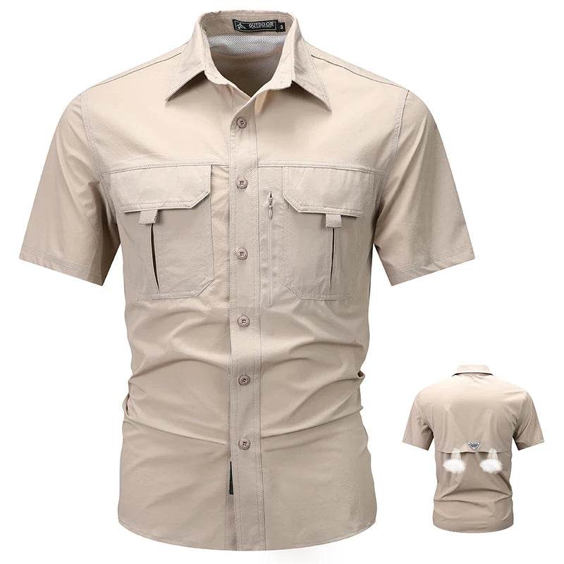 Wolf Inheritance Men's Tactical Short Sleeve Shirt - Quick Dry & Breathable - Buy Center US