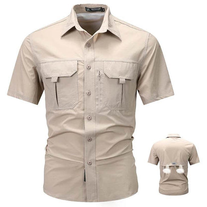 Wolf Inheritance Men's Tactical Short Sleeve Shirt - Quick Dry & Breathable - Buy Center US