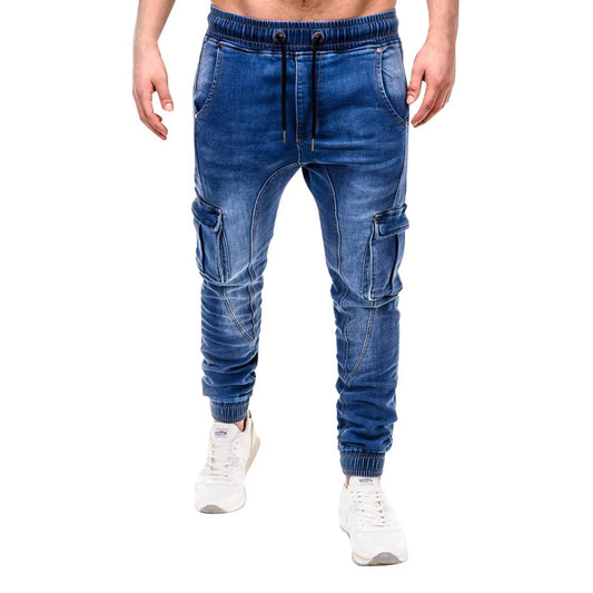 Men's Casual Ripped Skinny Jeans - Lightweight, Stylish Streetwear Pants - Buy Center US
