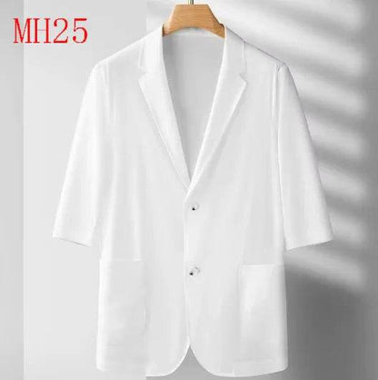 GPBD Men's Summer Casual Suit Top - Breathable Loose Fit, Solid Color - Buy Center US