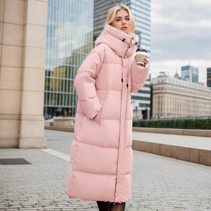 2025 Winter Long Down Cotton Jacket - Oversized & Warm Women's Coat - Buy Center US
