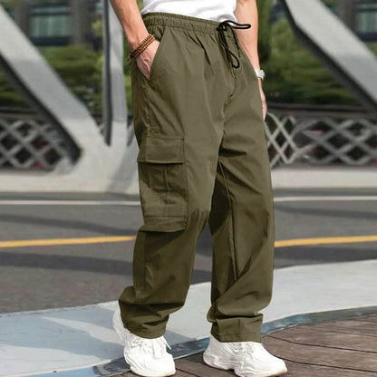 Casual Loose Straight Tube Pants - Men’s Fashionable Streetwear for Spring - Buy Center US