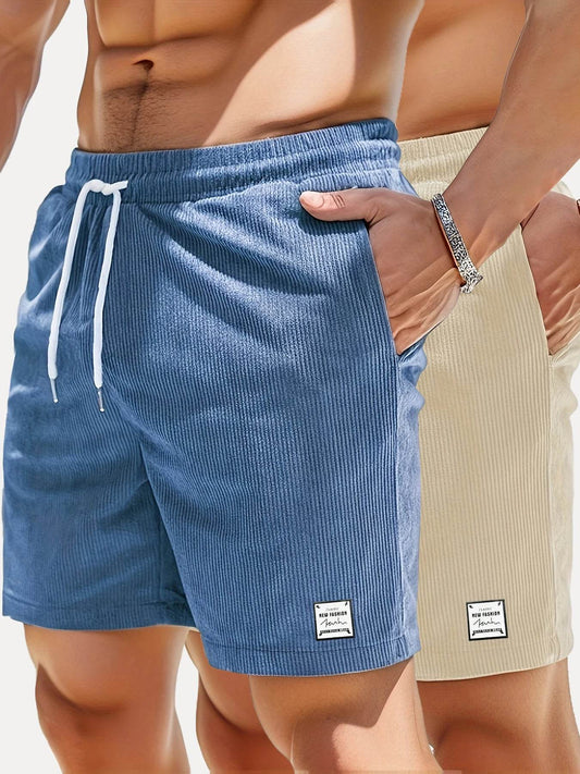 Men's Summer Casual Shorts - Comfortable Elastic Waist, Breathable Design - Buy Center US