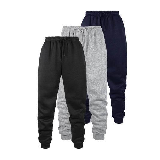 Men's Casual Jogging Pants - Solid Color Fitness Sweatpants for Home - Buy Center US