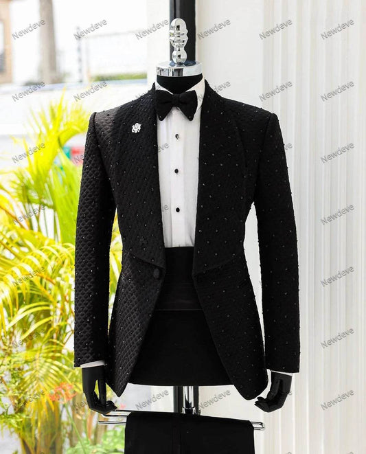 Modern Men's Plus Size Suit - Tailored Blazer & Pants Wedding Tuxedo - Buy Center US