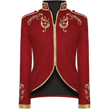 Qj Cinga British Style Embroidered Flower Suit - Wedding Party Blazer - Buy Center US