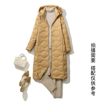 Women’s Lightweight Hooded Down Jacket - Stylish & Warm for Winter - Buy Center US