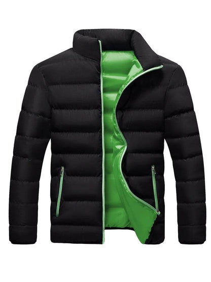 Men's Winter White Duck Down Jacket - Warm Hooded Slim Fit Puffer Coat - Buy Center US