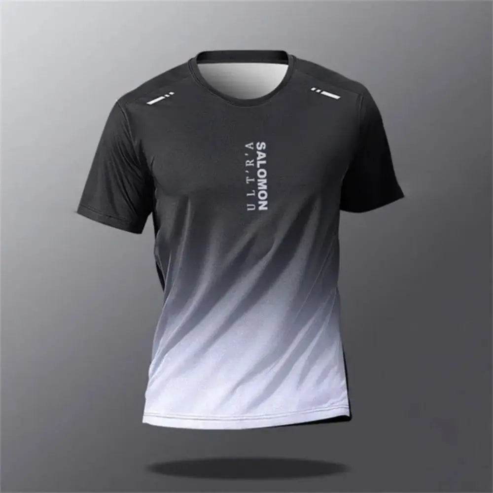 Men's Breathable Gradient Printed T-Shirt - Casual Short Sleeve for Summer - Buy Center US