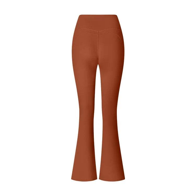 Women's High Waist Flared Leggings - Breathable Yoga Pants for Workouts - Buy Center US