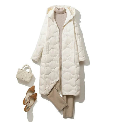 Women’s Lightweight Hooded Down Jacket - Stylish & Warm for Winter - Buy Center US