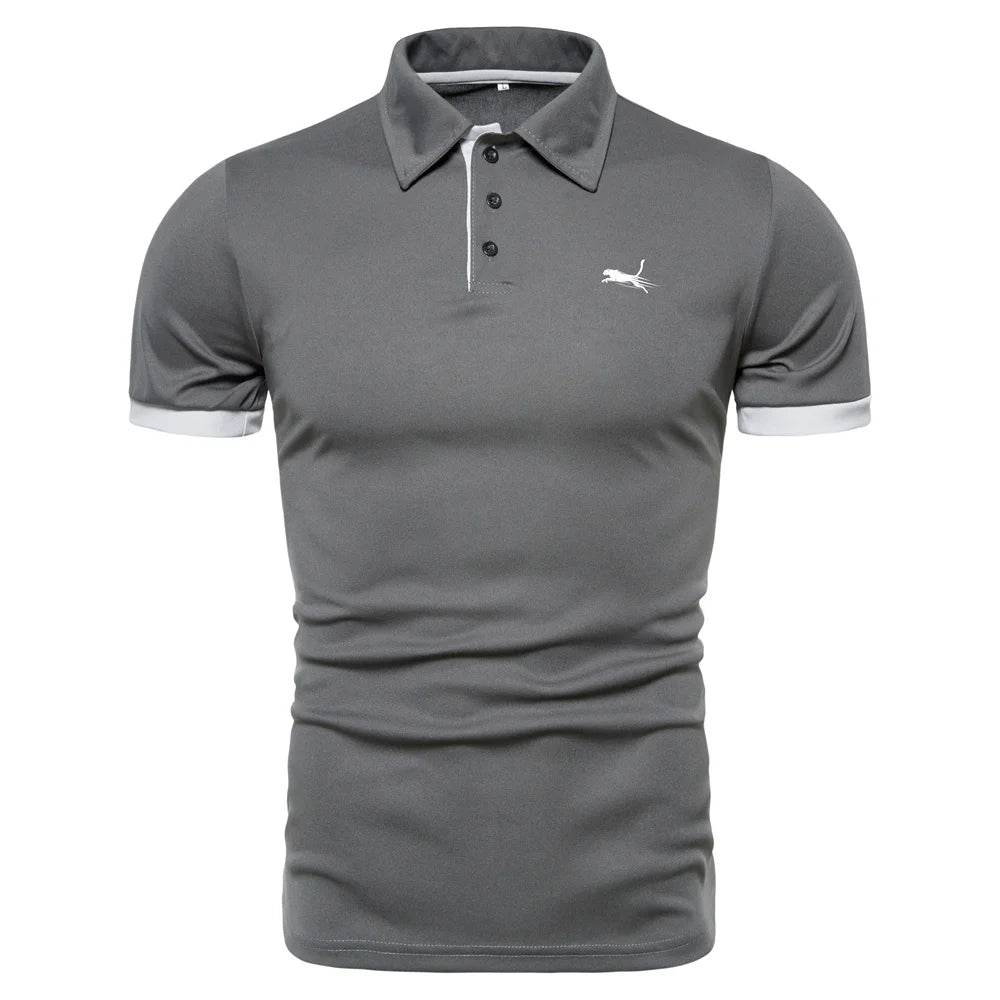 Casual Men’s Short Sleeve Polo Shirt - Breathable Quick Drying Golf Top - Buy Center US