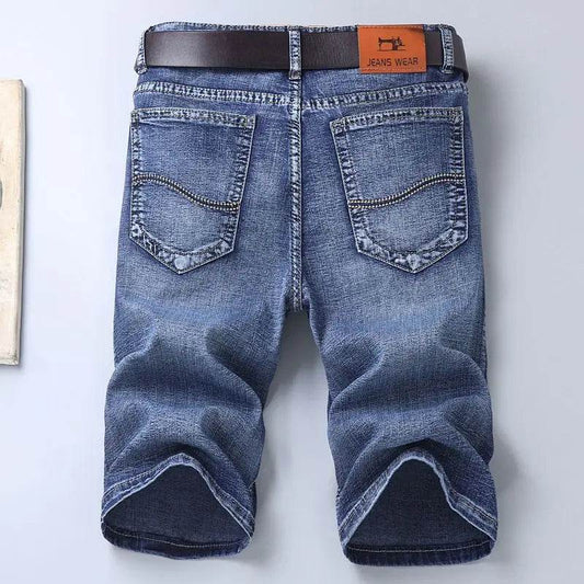2025 Men's Slim Fit Jeans - Stylish Blue Summer Shorts for Casual Wear - Buy Center US