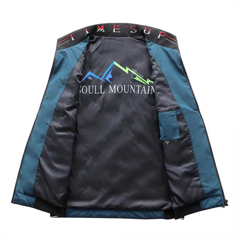 Casual Men’s Thermal Zipper Vest - Windproof Duck Down Jacket - Buy Center US