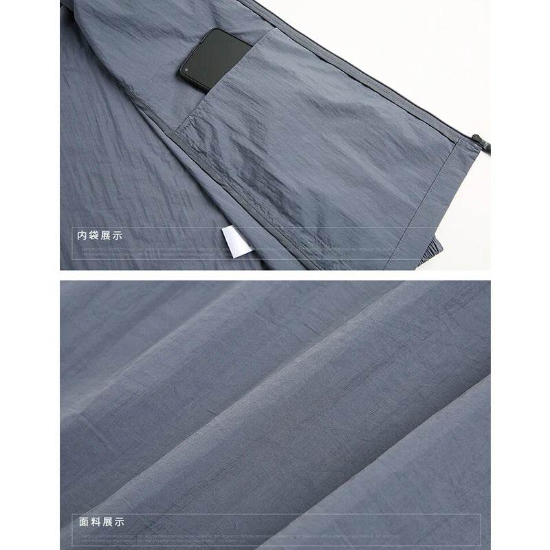 MuLS Men's Summer Windbreaker Jacket - Ultralight Casual Fishing Coat - Buy Center US