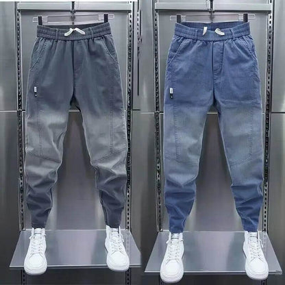 Luxury Men's Casual Loose Fit Denim Jeans - Spring & Autumn Streetwear - Buy Center US