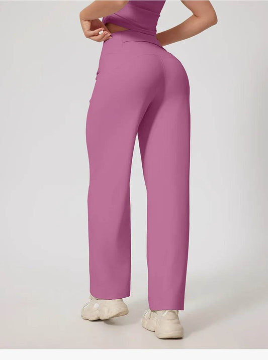 Mr. Nut Women's High Waisted Wide Leg Pants - Comfy Lounge Style - Buy Center US