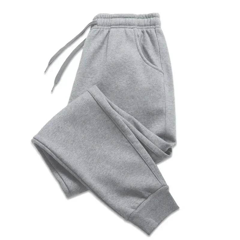 Men’s Casual Fleece Sports Pants - Loose Fit Jogging Trousers for Spring - Buy Center US