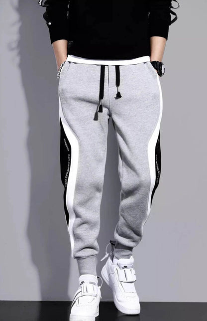 Men's Loose Fitting Sports Pants - Casual Patchwork Running Trousers - Buy Center US