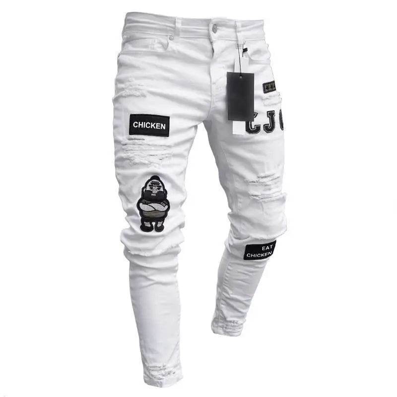 ZHANLINWU Men's Casual Ripped Jeans - Hip Hop Distressed Denim - Buy Center US