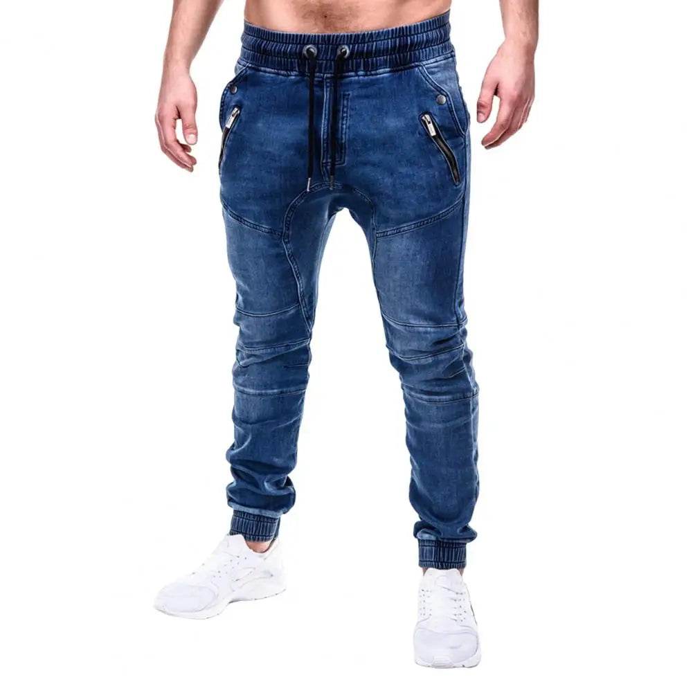 SANWOOD Men's Slim Fit Denim Jeans - Casual Ankle Tied Style - Buy Center US