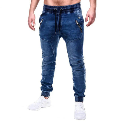 SANWOOD Men's Slim Fit Denim Jeans - Casual Ankle Tied Style - Buy Center US