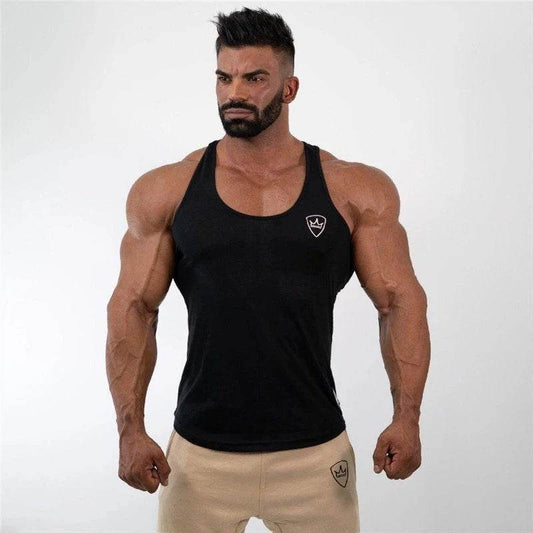2024 Men's Cotton Gym Tank Tops - Casual Sleeveless Fitness Vest - Buy Center US