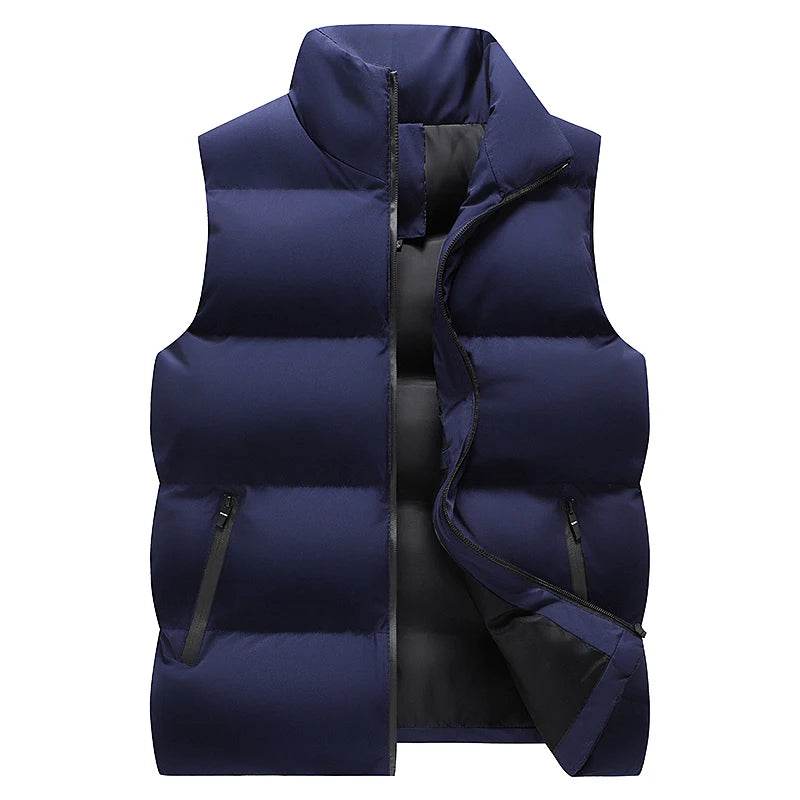 Men’s Winter Vest – Windproof Sleeveless Jacket with Thick Padding - Buy Center US
