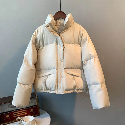 ABRINIC Women’s Casual Thicken Button-Up Puffer Jacket for Winter - Buy Center US
