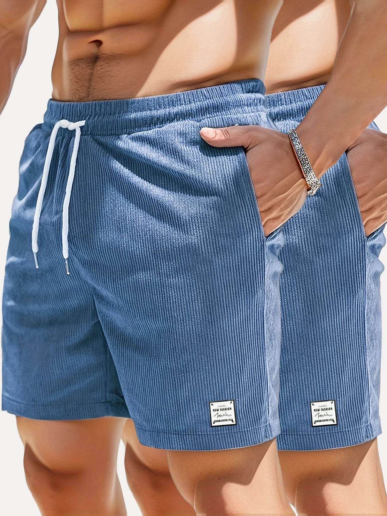 Men's Summer Casual Shorts - Comfortable Elastic Waist, Breathable Design - Buy Center US