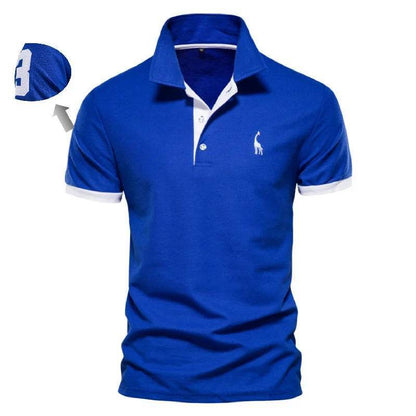 AIOPESON Men's Slim Fit Polo Shirt - Casual Solid Color for Summer - Buy Center US