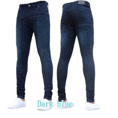 Men's Stretchy Ripped Skinny Jeans - High Quality Slim Fit Denim - Buy Center US