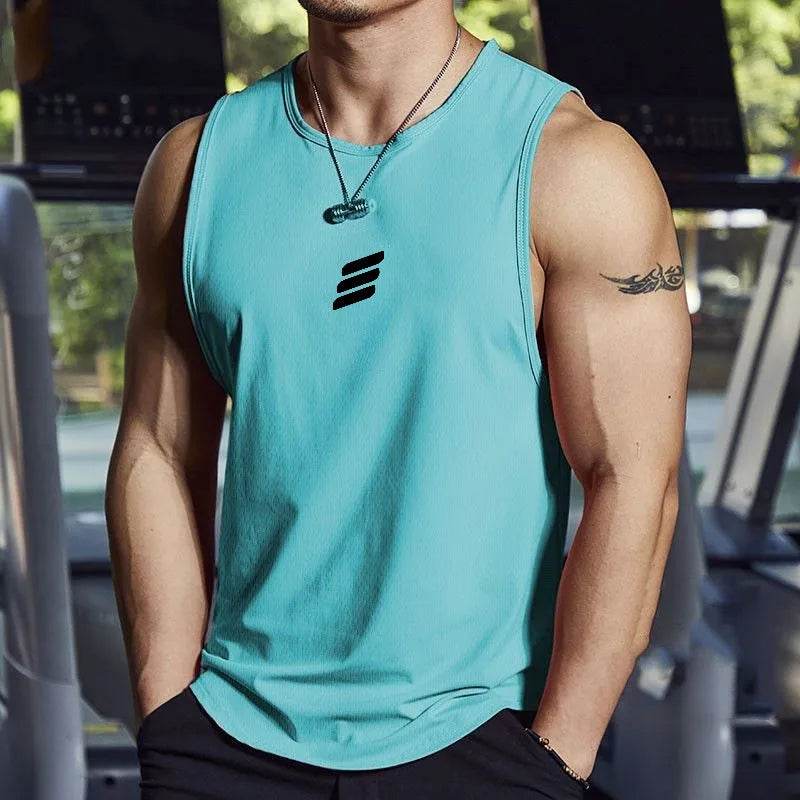 2024 Men's Quick Drying Cycling Vest - Elastic, Casual Sports Tank Top - Buy Center US
