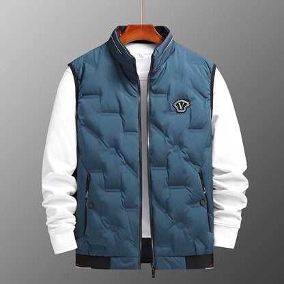 Casual Men’s Thermal Zipper Vest - Windproof Duck Down Jacket - Buy Center US