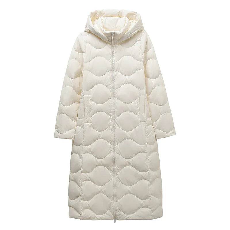Women’s Lightweight Hooded Down Jacket - Stylish & Warm for Winter - Buy Center US