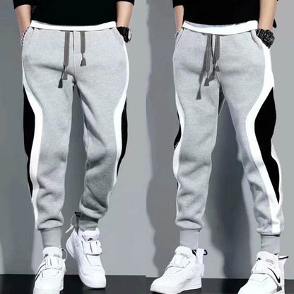 Men's Loose Fitting Sports Pants - Casual Patchwork Running Leggings - Buy Center US