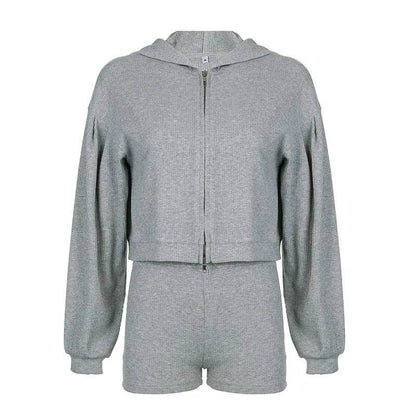 FUXIONGFU Women's 3 Piece Set - Casual Tracksuit Hoodie & Shorts - Buy Center US