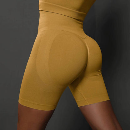 Hamidou High Waist Yoga Shorts for Women - Seamless Gym Fit - Buy Center US